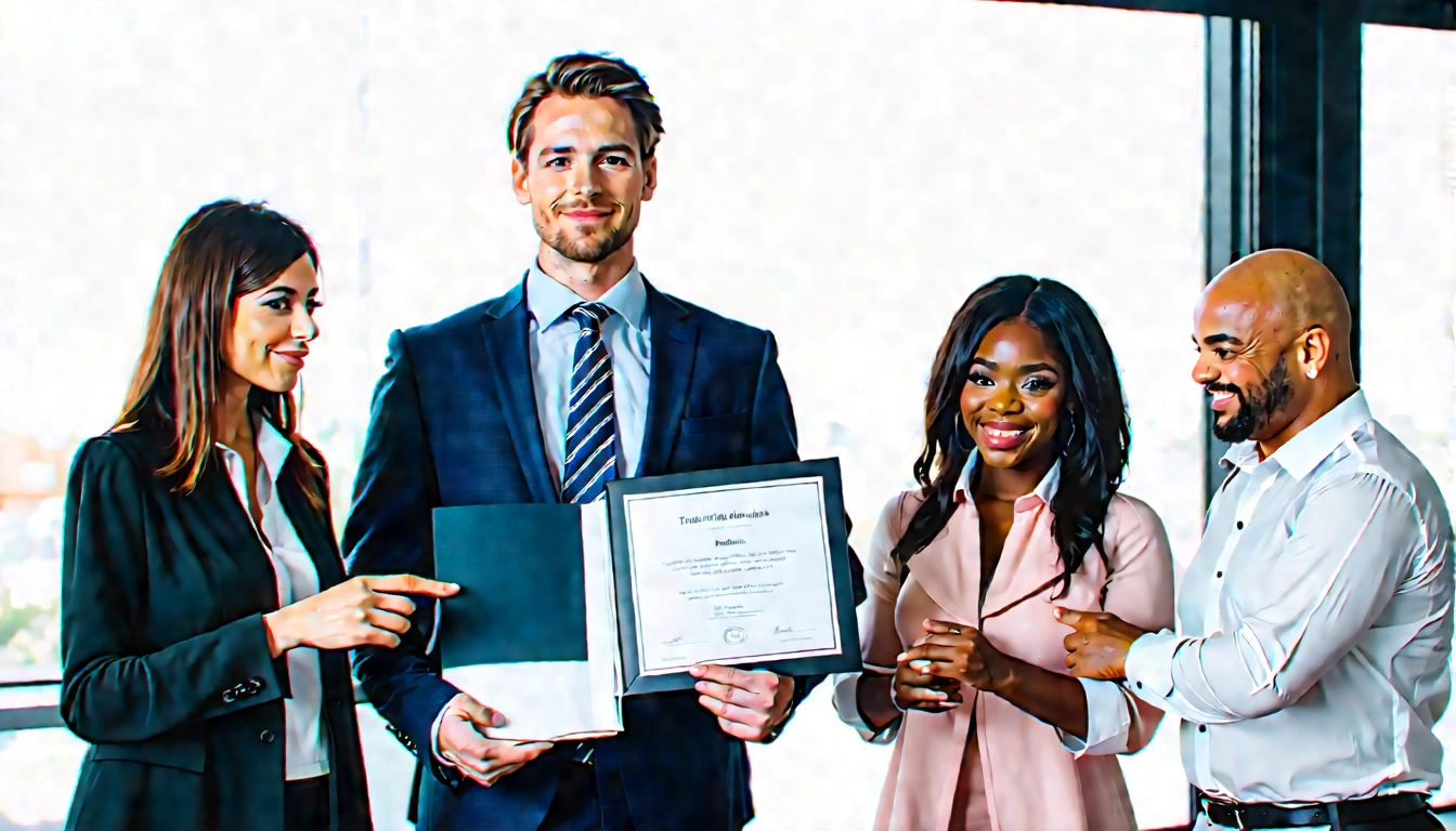 Consultant with satisfied clients, verified case notes, certificate, and service binder
