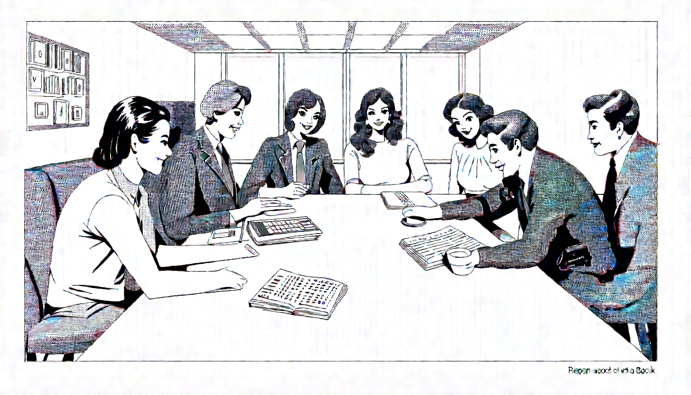Diverse team planning modular content in a bright modern office