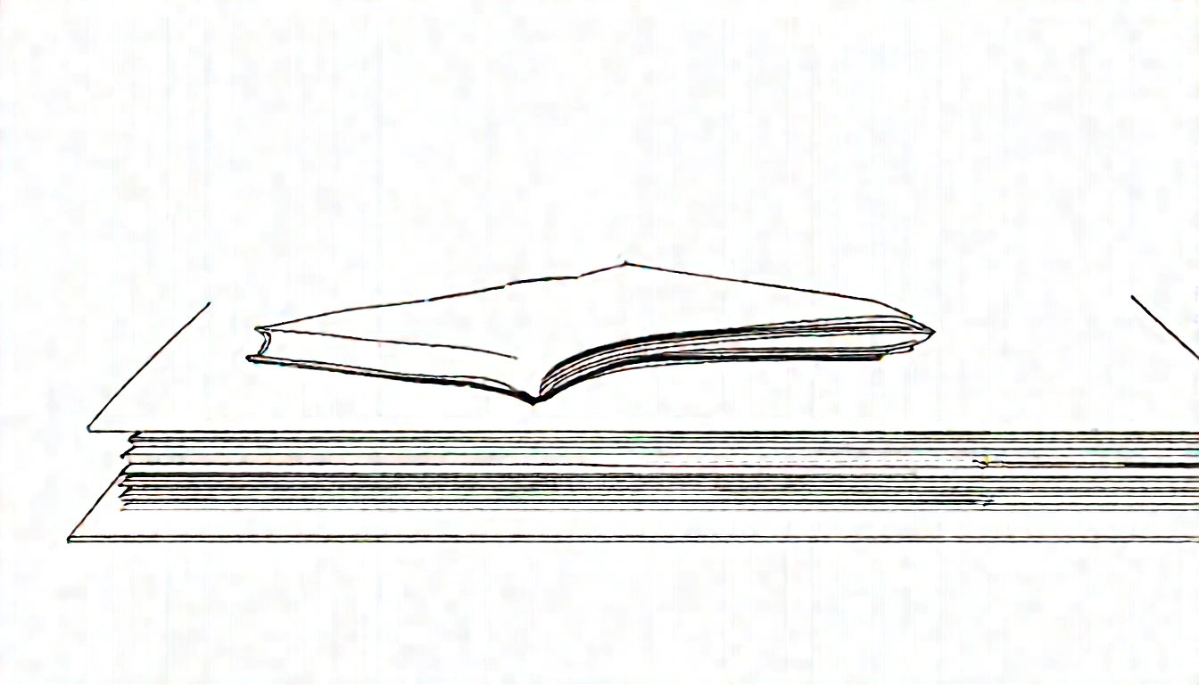 Close-up of a modular paper content card being aligned beside another on a desk