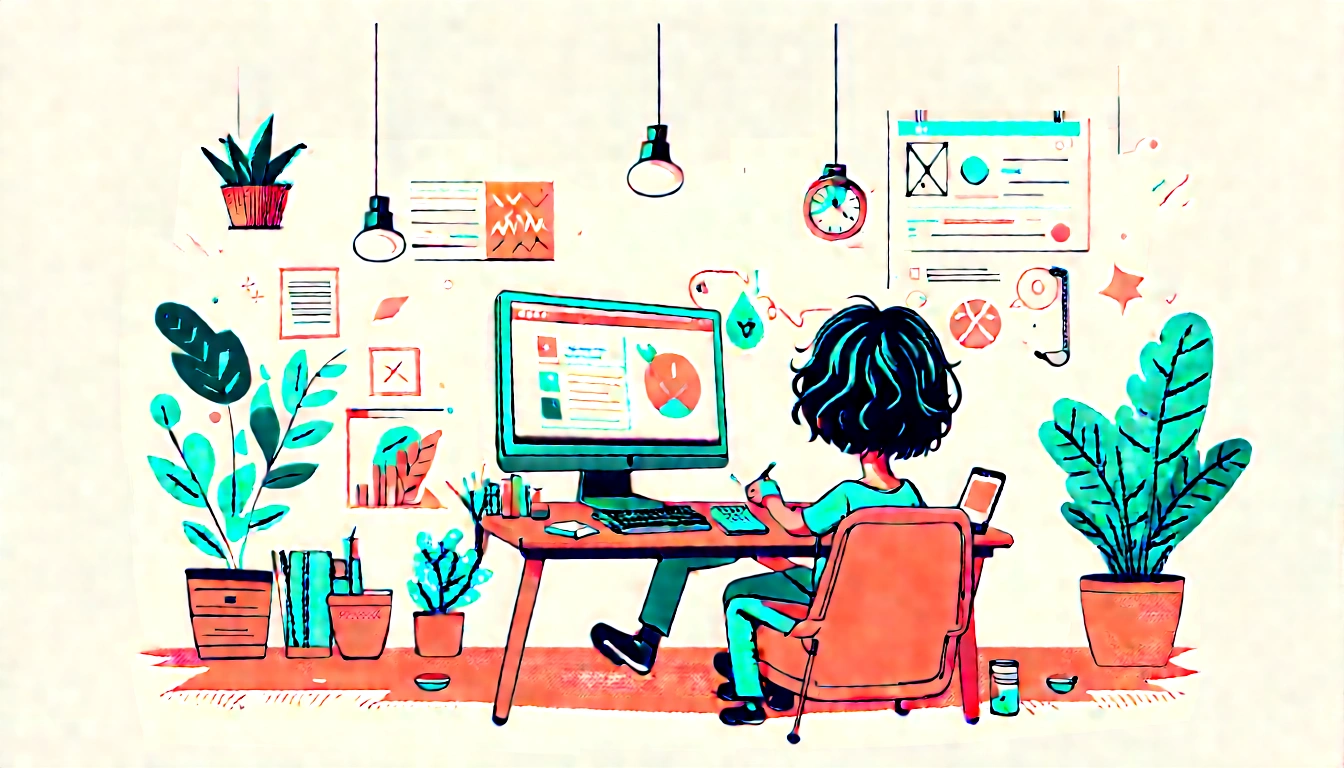 Person viewing personalised search results on a laptop screen